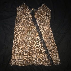 2x/3x cheeta lingerie/nighty dress